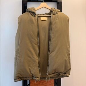 Olive Hooded Vest